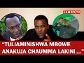 THE LEADER WHO WAS IN CHAUMMA RETURNS TO CHADEMA SAYING WE WERE TOLD THAT MOWE WAS COMING TO C THE LEADER WHO WAS IN CHAUMMA RETURNS TO CHADEMA SAYING WE WERE TOLD THAT MOWE WAS COMING TO C