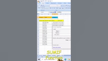 Basic SUMIF in Excel #exceltech #myexceltutor #excel #shots