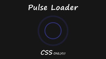 Pulse Loader HTML CSS | Loader CSS Animation