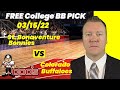 College Basketball Pick - St. Bonaventure vs Colorado Prediction, 3/15/2022 Free Best Bets & Odds