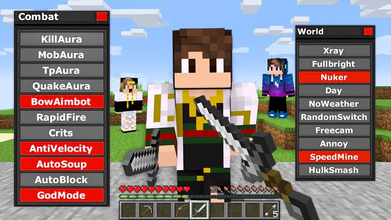 اصدقائي غشو في ماين كرافت ولكن فتحت هاكر وانتقمت منهم في ماين كرافت