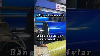 Nhật ký sản keo Mylar màu xanh dương#adhesivetape #polyestertape #factory #foryou #insulation