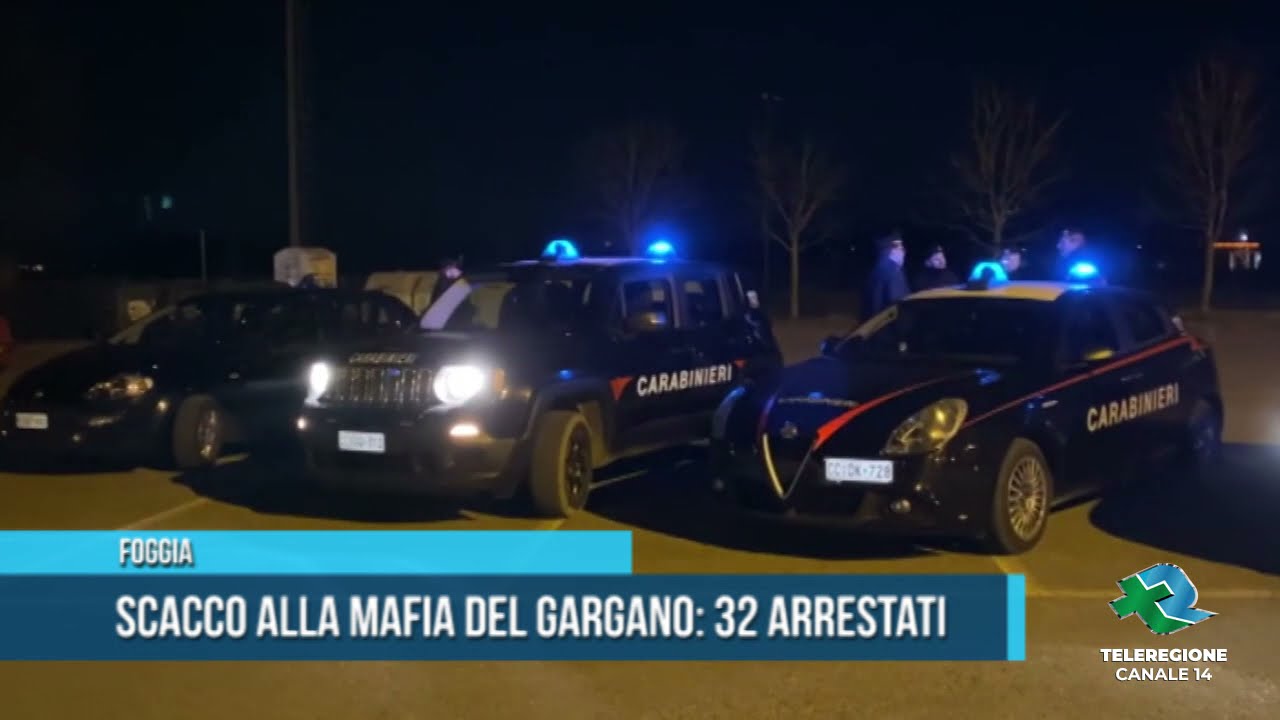 FOGGIA Scacco alla mafia del Gargano  32 arrestati TG Teleregione 07 12 2021
