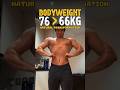 10kg difference, with different habits. Be aware of what you're putting in your body!