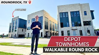 Depot Townhomes by In Town Homes Round Rock Community Tour - Downtown Round Rock Townhomes