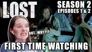 FIRST TIME WATCHING | LOST | Season 2 | Episodes 1 \& 2 | TV Reaction | DHARMA!!!