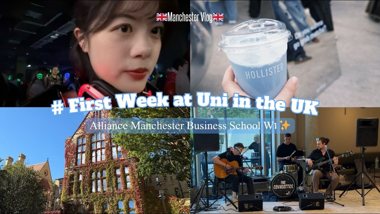 【VLOG】到英國唸商業分析碩士🇬🇧 商學院迎新週！超密集碩士課程、開箱新生第一週活動、沈浸式國際生 Party Silent Disco！UNI VLOG in Manchester