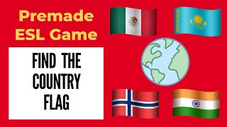 Learn English Countries | Find The Country Flag | ESL Searching Game