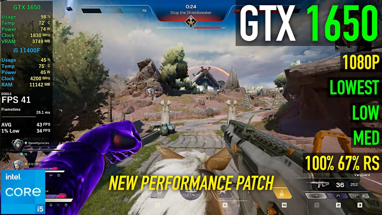 GTX 1650 - Highguard - Протестирована производительность (новый патч для повышения производительн...