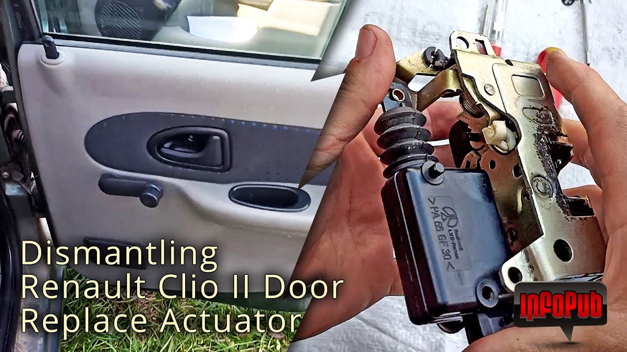 Demontare Usa Spate Renault Clio II Symbol Inlocuire Actuator