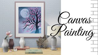 Easy canvas painting || wall decor?