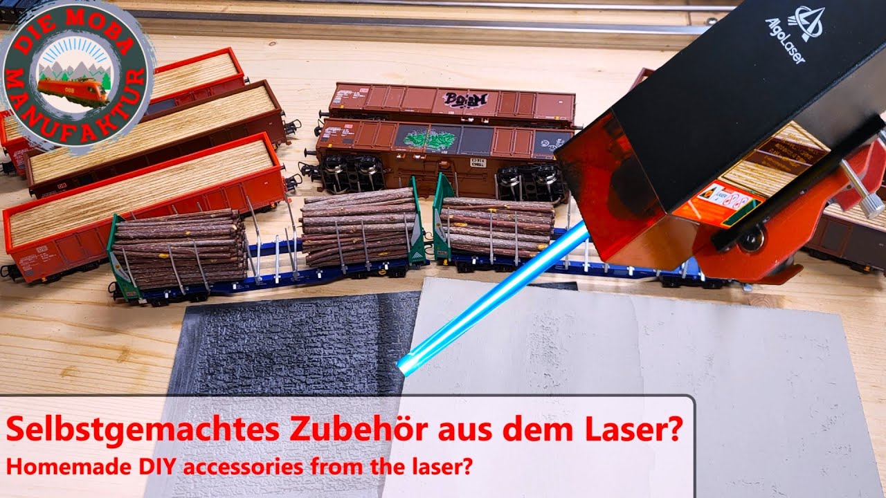 Clever? Selbst gemachtes Ladegut und Zubehör per Lasercutter bauen - Modelleisenbahn H0 1/87