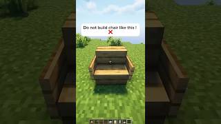 Do not build chair like this ❌