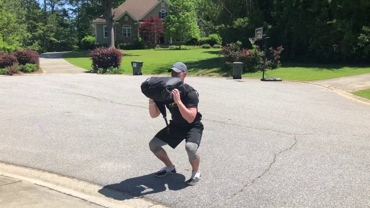 Backpack Squat To Press YouTube