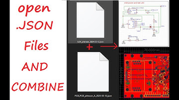 How to open EasyEDA Source (.JSON) files and combine PCB and  SCH files.