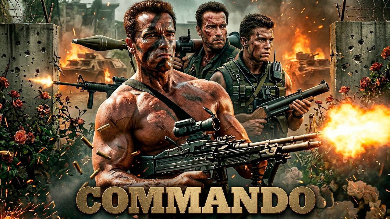 Film Commando (1985) || Arnold Schwarzenegger, Rae Dawn Chong || Fakta \u0026 Ulasan Film