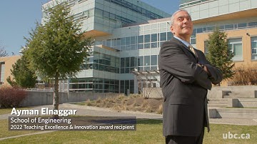 UBC Okanagan 2022 Teaching Excellence Awards - Ayman Elnaggar