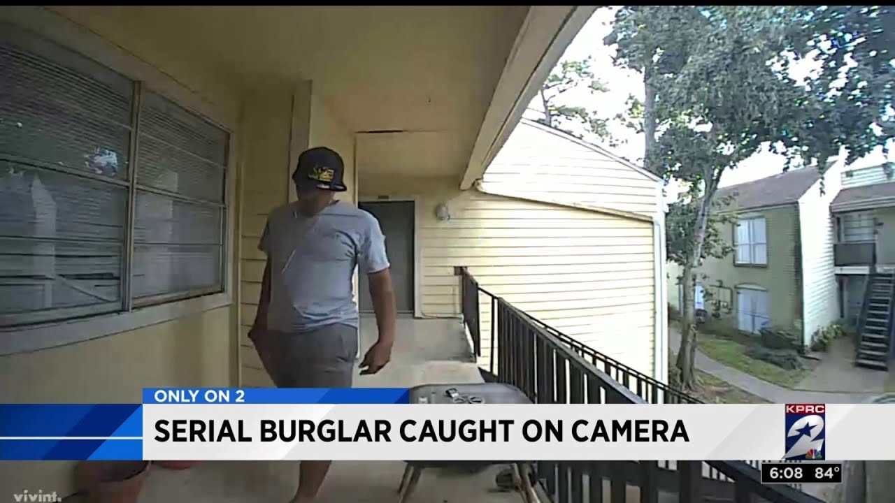 Serial burglar caught on camera - YouTube