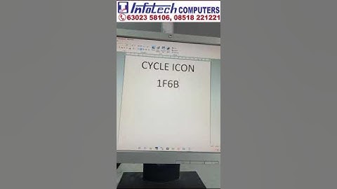Create Cycle icon in  Word Document | Infotech Computers Bhagya Nagar Kurnool 6302358106 #training