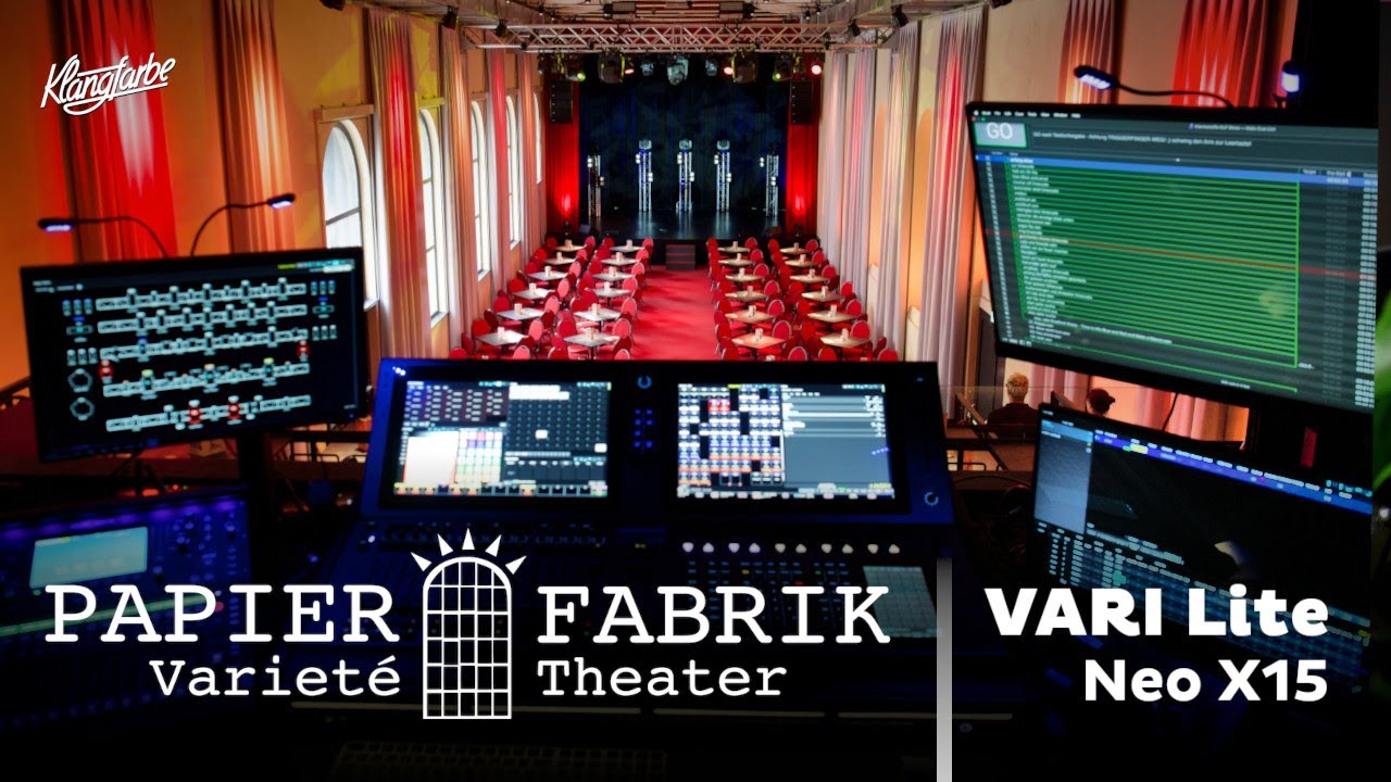 Neue Lichtsteuerung - VARI Lite Neo X15 für die Papierfabrik