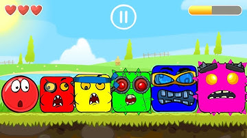 Red Ball 4 | [Five Color Mix] All Bosses - Boss Fight - Red Ball - Gameplay Volume 1,2,3,4,5