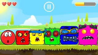 Red Ball 4 Five Color Mix All Bosses - Boss Fight - Red Ball - Gameplay Volume 1,2,3,4,5