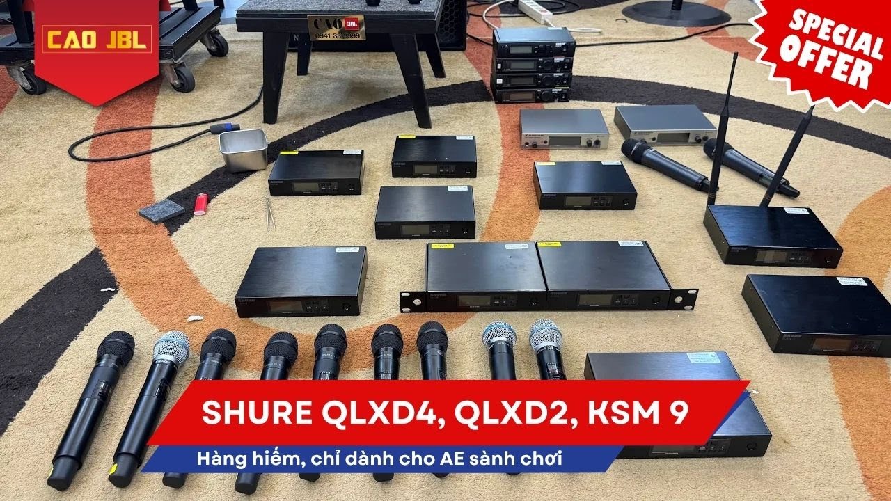 Hàng hiếm, chỉ dành cho AE sành chơi – Micro SHURE QLXD4, QLXD2, KSM 9 đang đợi chủ mới!