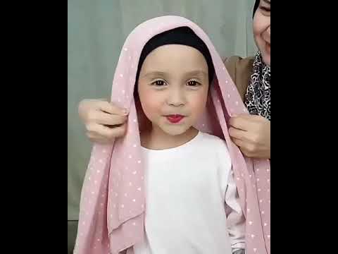 Tutorial hijab anak simple elegan