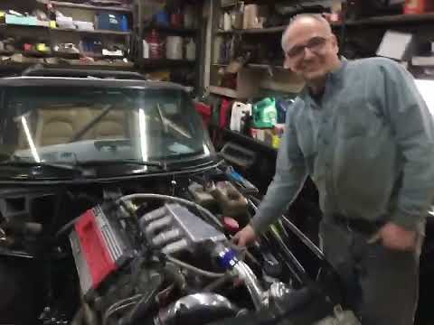 Saab 900 turbo convertible roll cage Trionic5 custom intake manifold