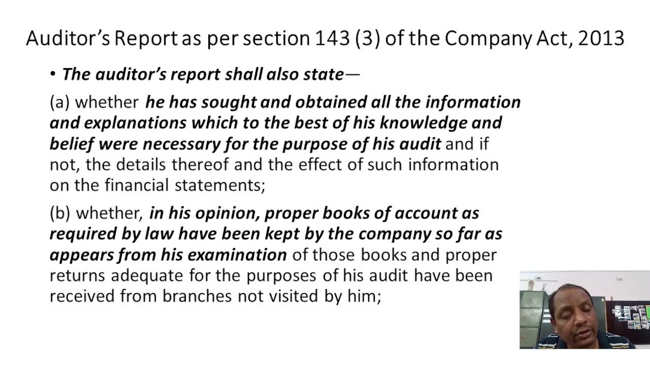 Statutory report auditor's report part 2