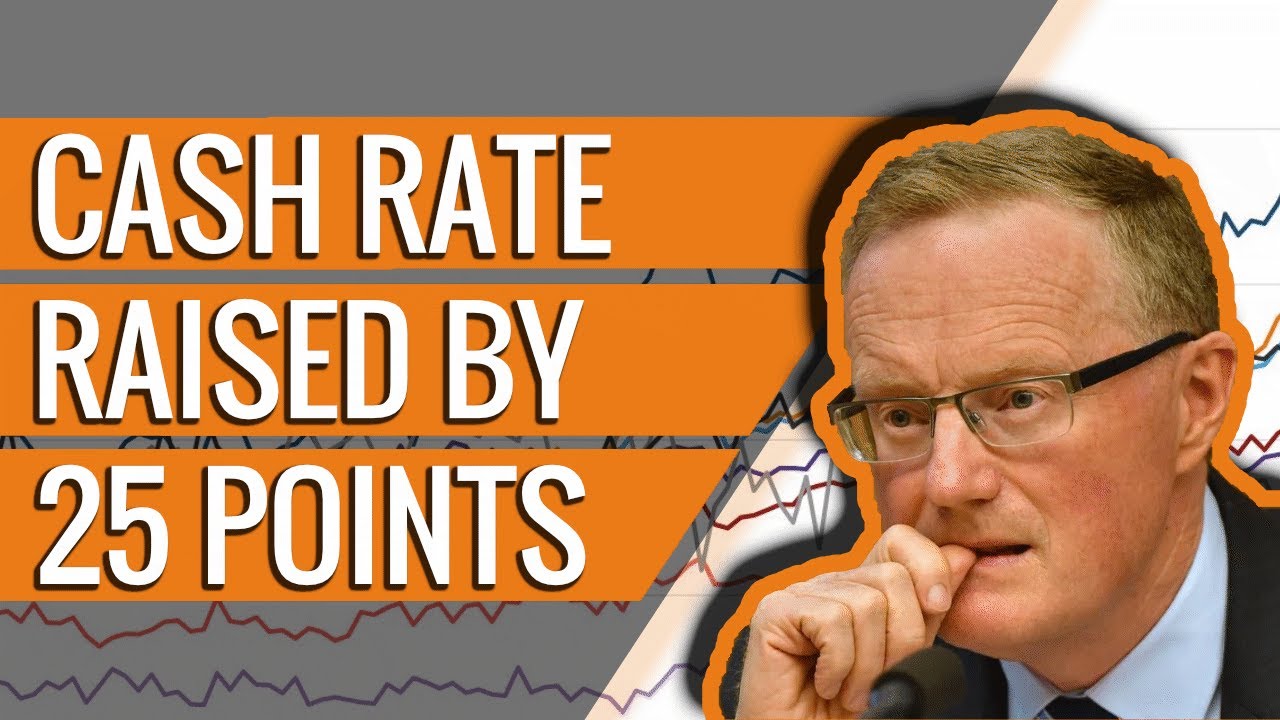 RBA lifts the cash rate by 25 Points - YouTube