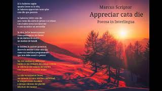 Appreciar Cata Die Poema In Interlingua