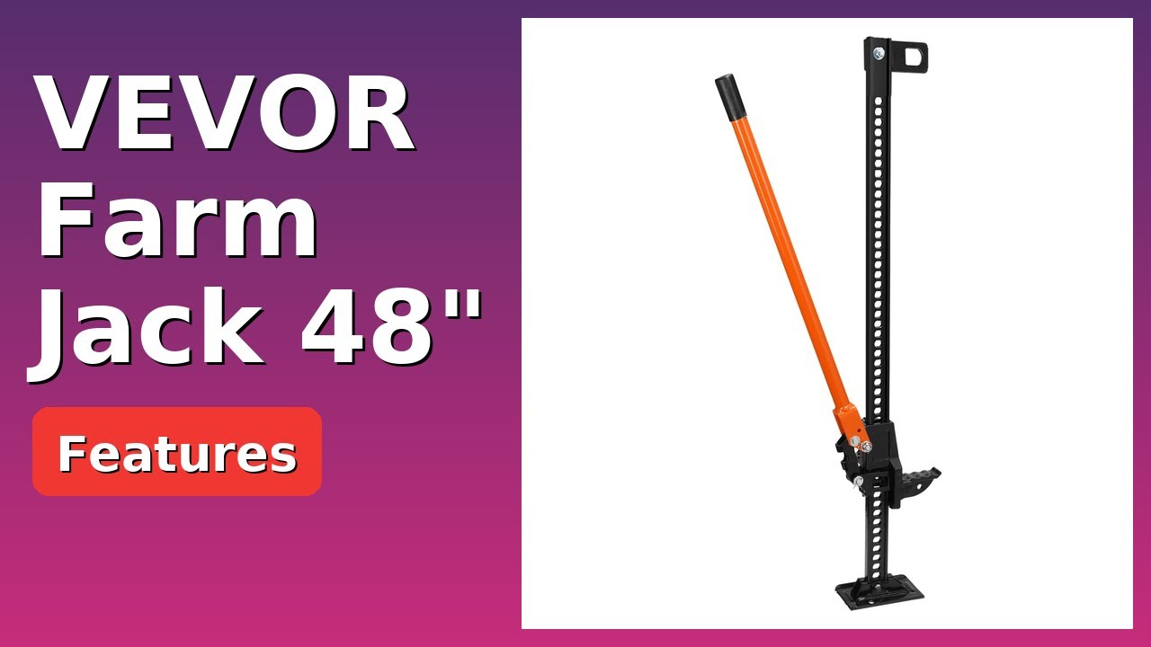REVIEW (2025): VEVOR Farm Jack 48". Features.