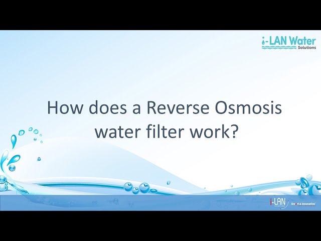How does a Reverse Osmosis water filter work?