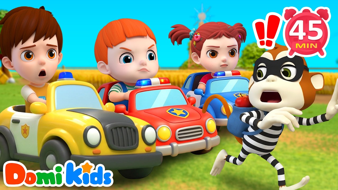 警察抓小偷 👮‍♂️🚓｜冒險互動兒歌｜安全意識培養｜情境啟蒙動畫｜高人氣兒歌合集｜寶貝多米