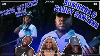 😂😂😂😂 | Sukihana - Food Stamp Hoe feat. Saucy Santana | Official Music Video | REACTION