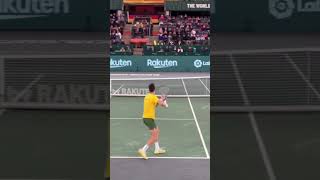 Forehand domination at the #daviscup from Thanasi 🇦🇺 #tennis #kokkinakis