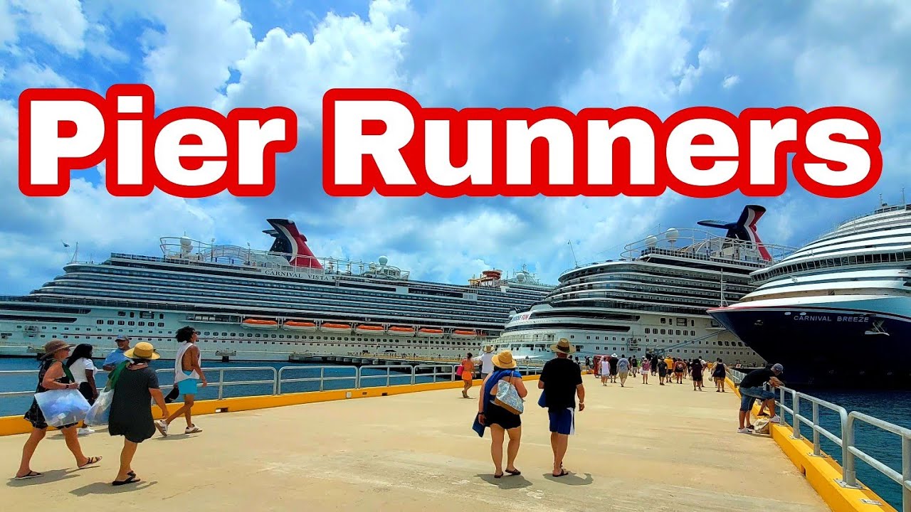 Carnival/ Pier runners in Cozumel YouTube