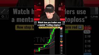 Learn how PRO traders use a trailing stops #daytrading #howtotrade #momentum #stocks