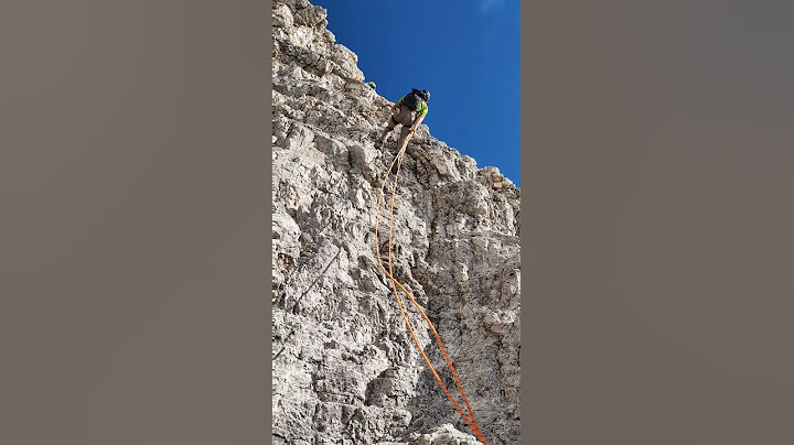 Abseilen große Zinne