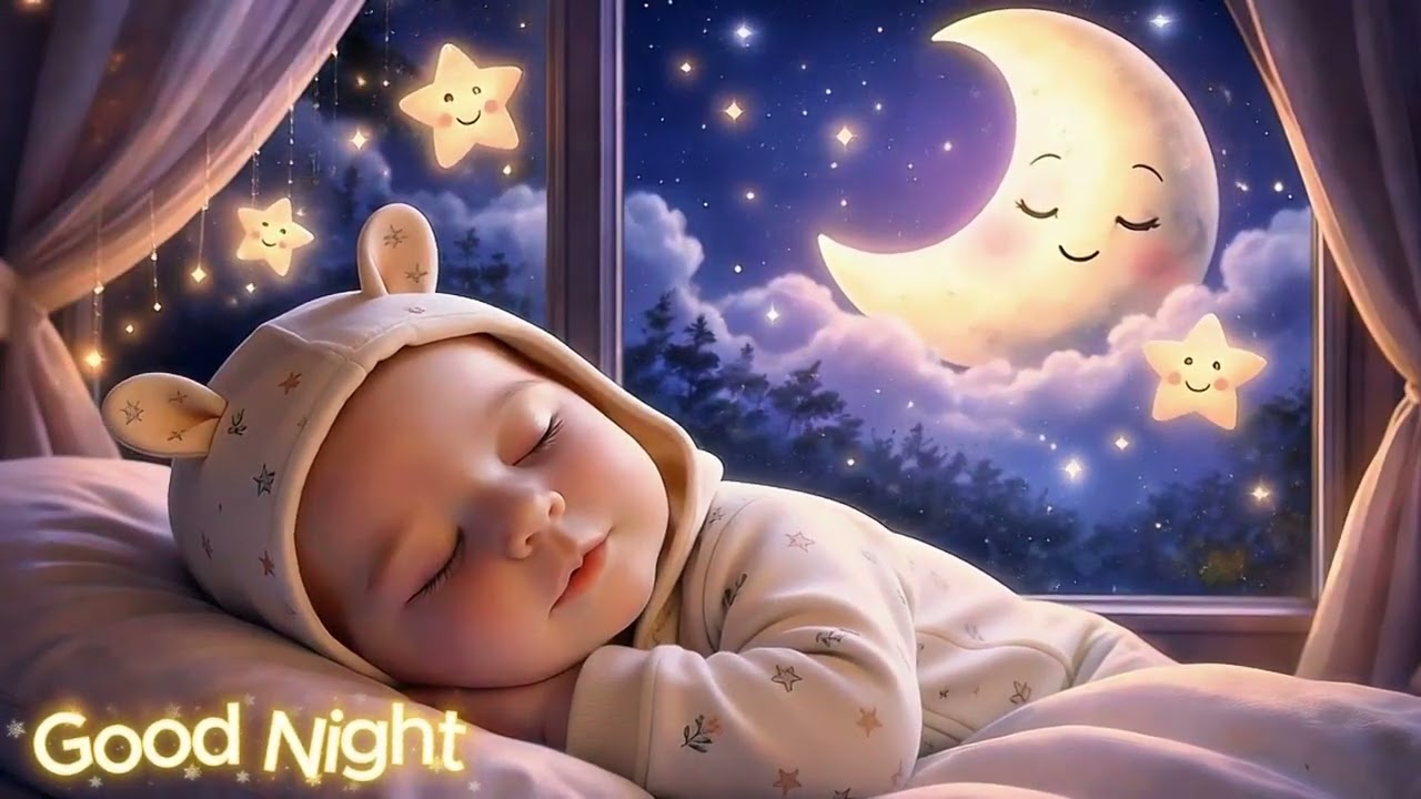 Mozart & Brahms Lullaby 💤 Baby Sleep Music 🌙 Sleep Relief in Minutes