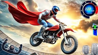 Superhero Bike Stunt Mega Ramp ll Android Gameplay screenshot 5