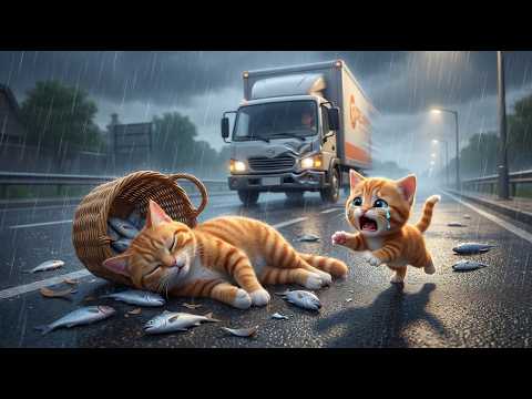 Mama Cat Takes Her Unconscious Kitten to Hospital - Mama Toons - Heartbreaking Mother Cat Story