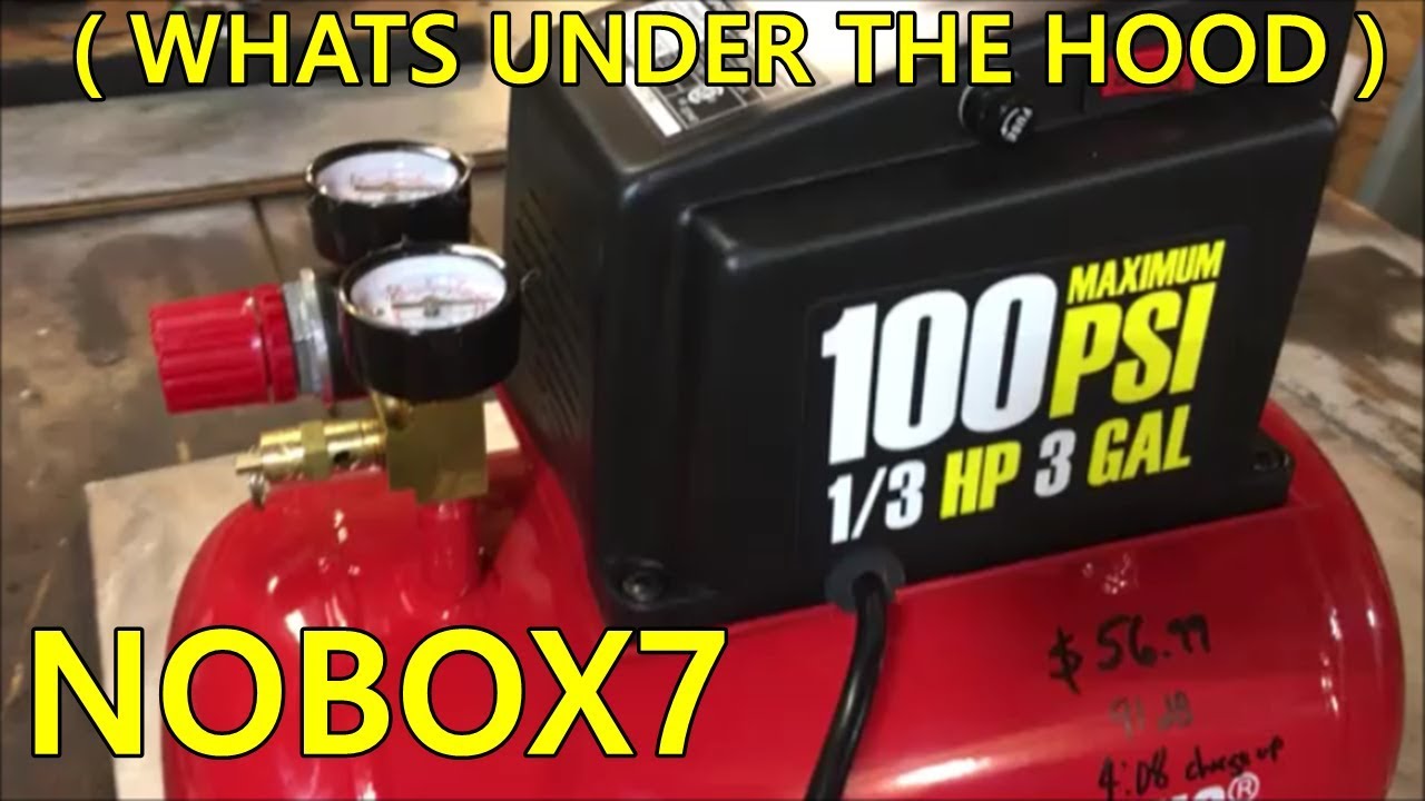 Harbor Freight 3 gal air compressor ( 60 ) YouTube