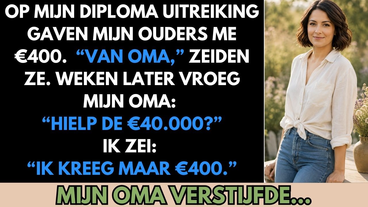 Mijn zus kreeg een designertas van drieduizend euro, terwijl ik mijn afstudeercadeau van €400 glimlachend aannam. Jarenlang was ik de stille dochter, de sterke, de onzichtbare. Maar toen ontdekte...