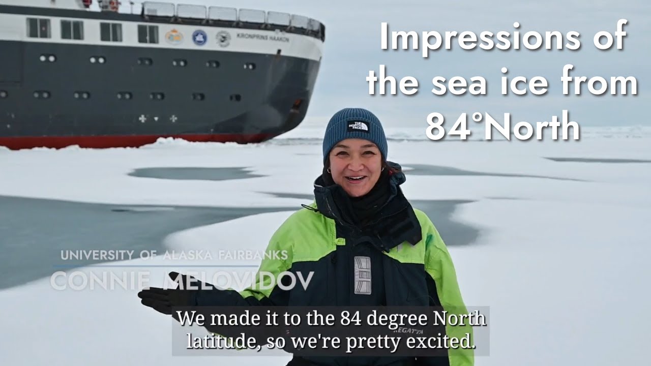 Sea ice in one of the fastest warming places on Earth