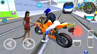 ✅3D Driving Class Simulator  Bullet Train Vs Motorbike  Bike Driving Game  Android Gameplay