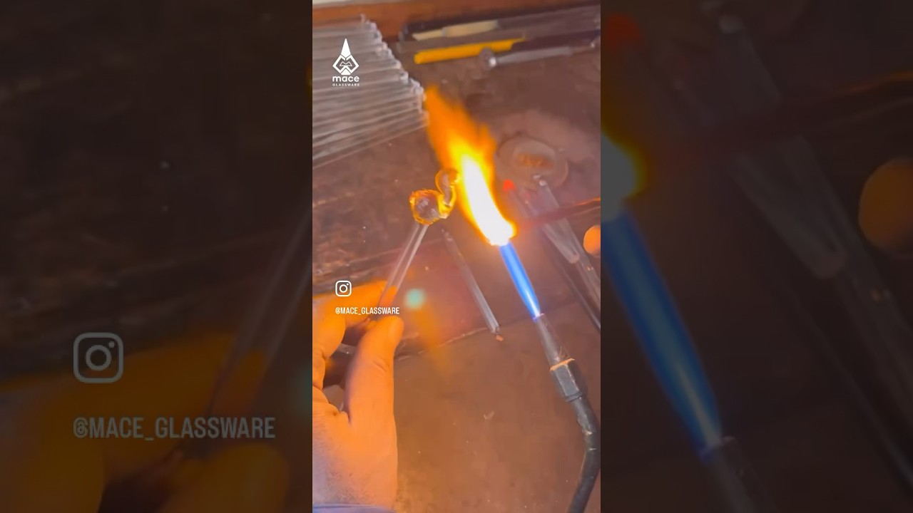 Handmade Borosilicate Glass Stirrers, mfg. by Mace Glassware 