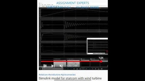 Simulink model for statcom with wind turbine-MATLAB ASSIGNMENTS PROJECTS