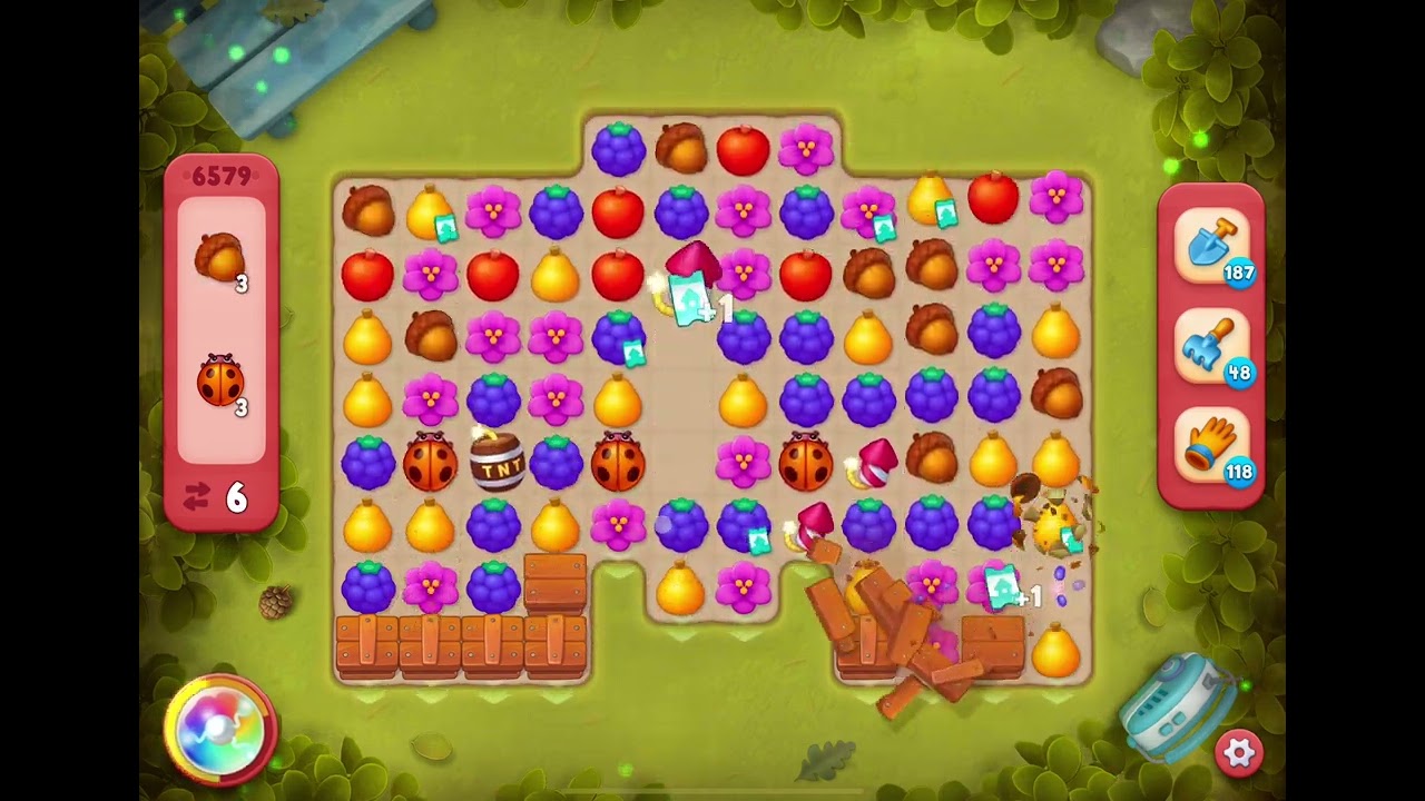 GardenScapes Level 6579 no boosters - YouTube